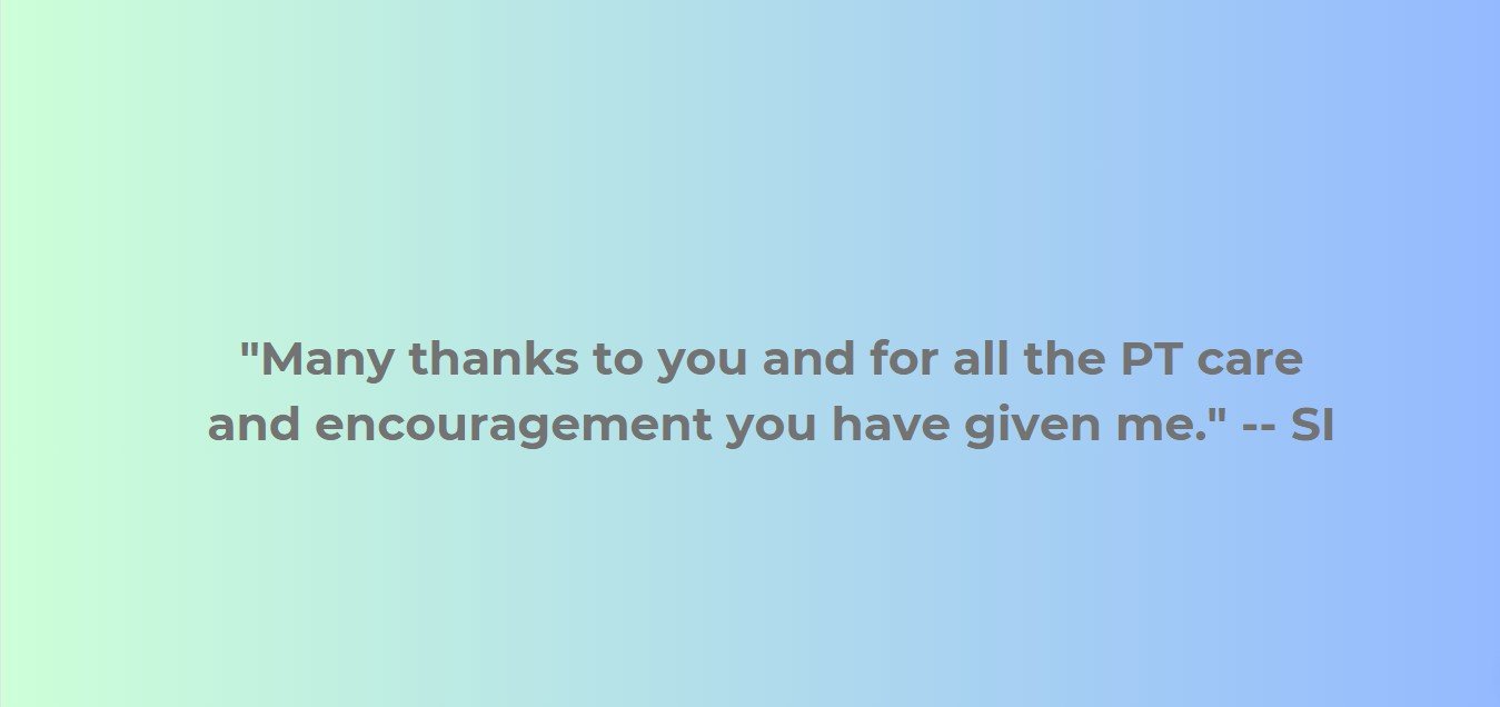 Patient testimonial 2